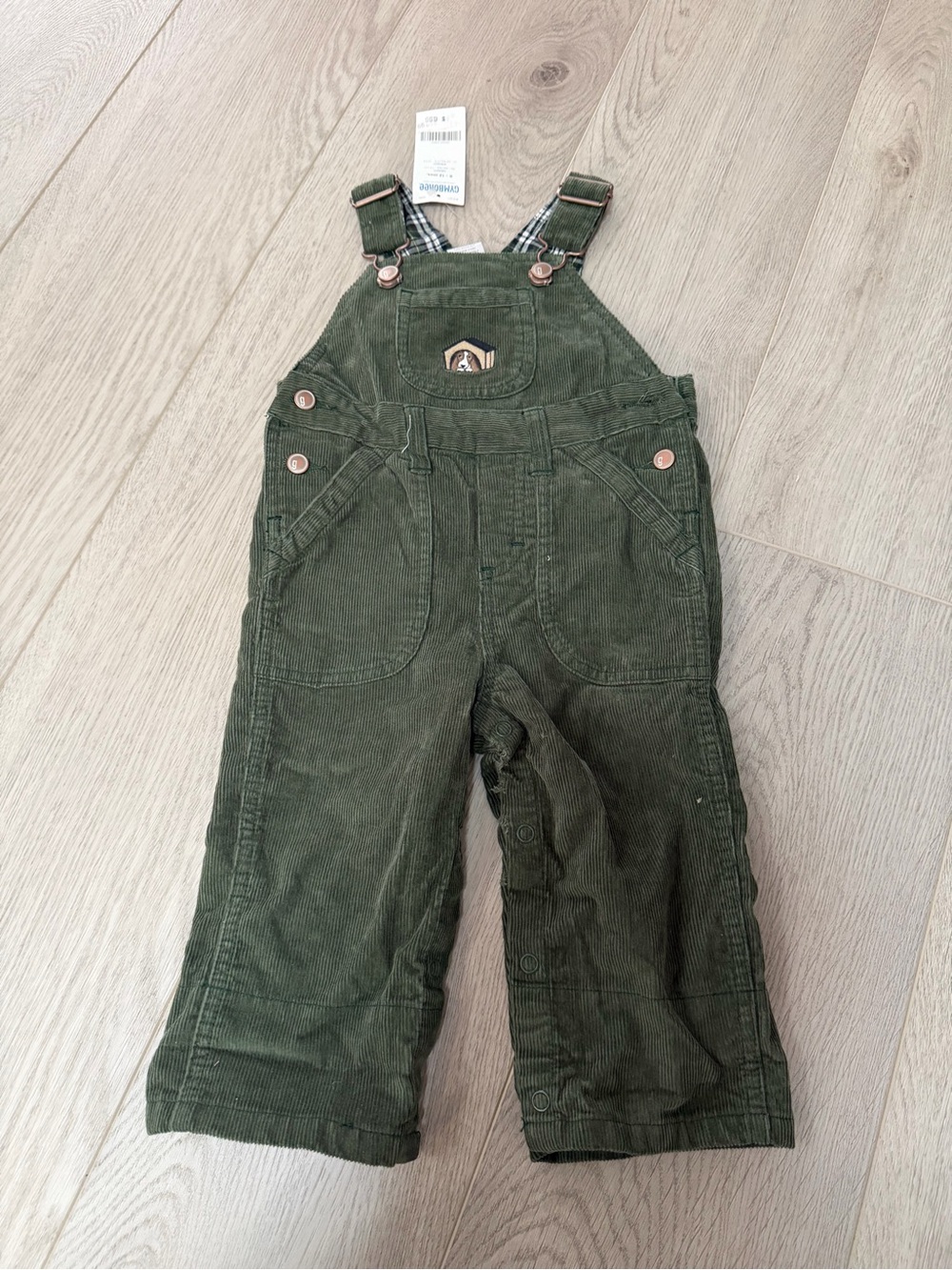 Gymboree Dark Green Corduroy Kids Overalls